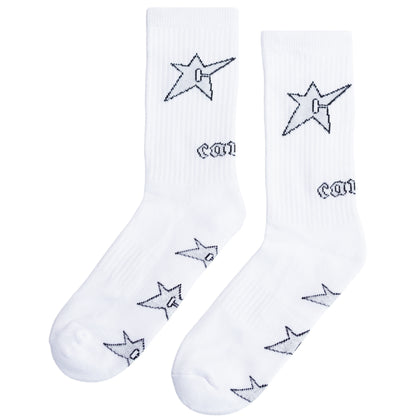 Carpet Co C-Star Sock: White