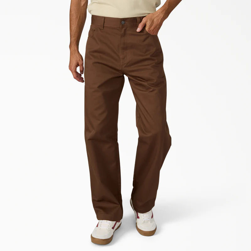 Dickies Union Loose Straight Twill Pant Timber Brown