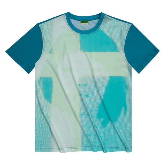 Violet Dead Ringer Tee Persian Green