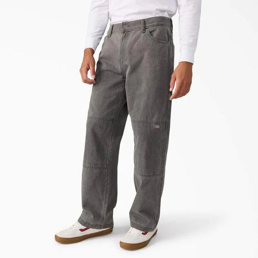 Dickies Relaxed Fit Double Knee Denim Pants Tinted Gray Wash