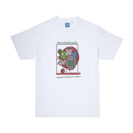 Frog I don't believe you Tee White
