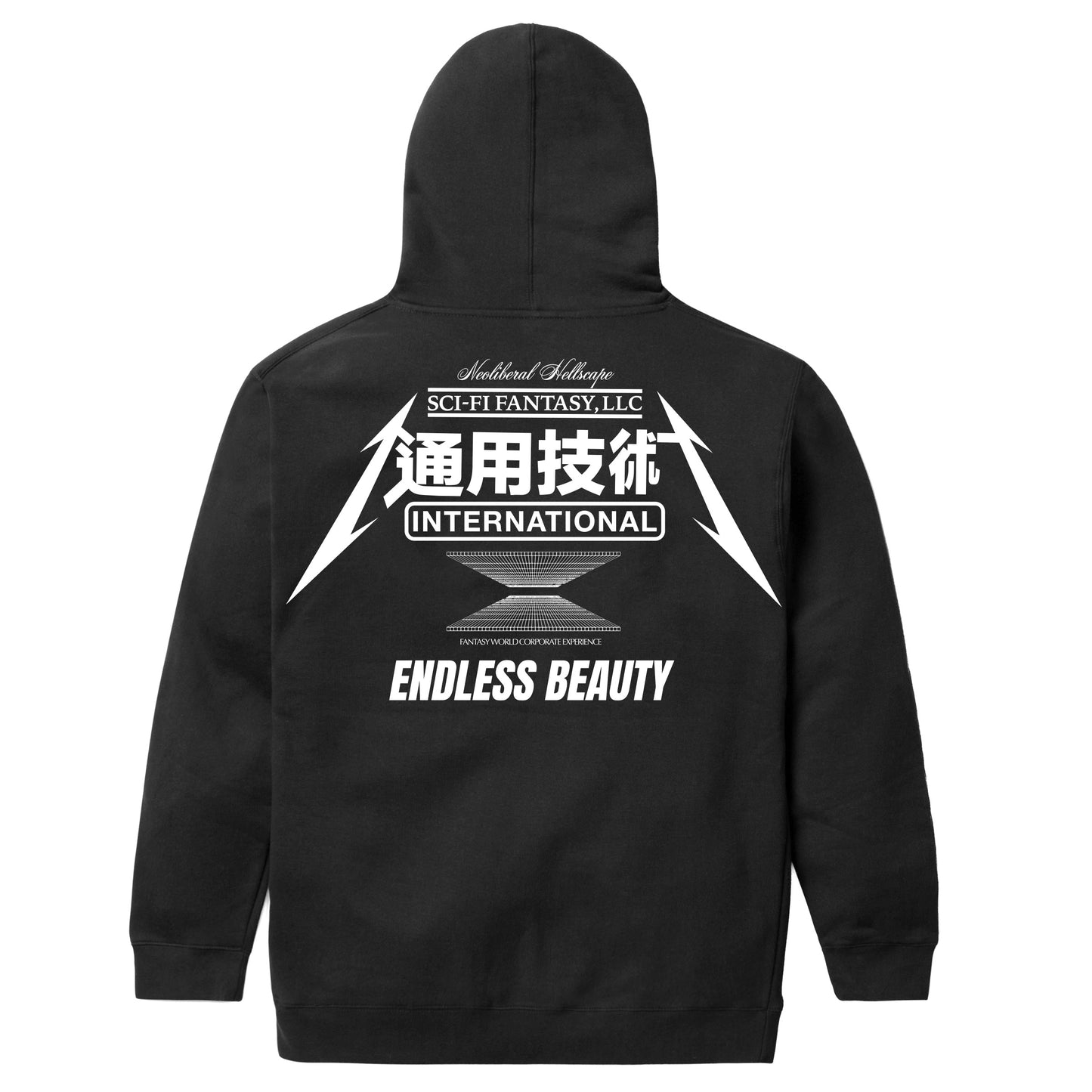 Sci-Fi Fantasy Endless Beauty Pullover Hood Black