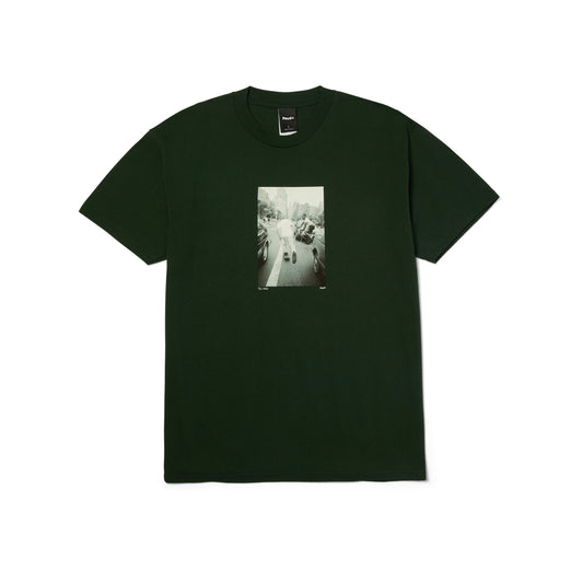 Huf Fight The Traffic Tee Forest Green