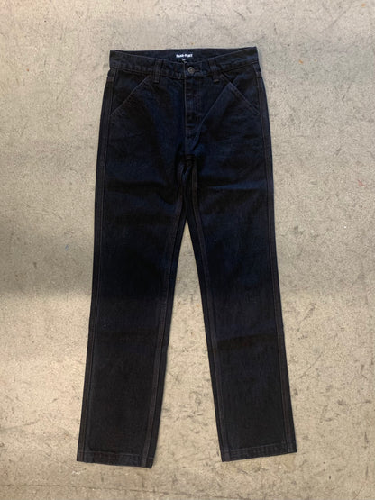 Pass-Port Workers Club Straight Leg Jean: Washed Black