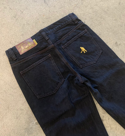 Pass-Port Workers Club Straight Leg Jean: Washed Black