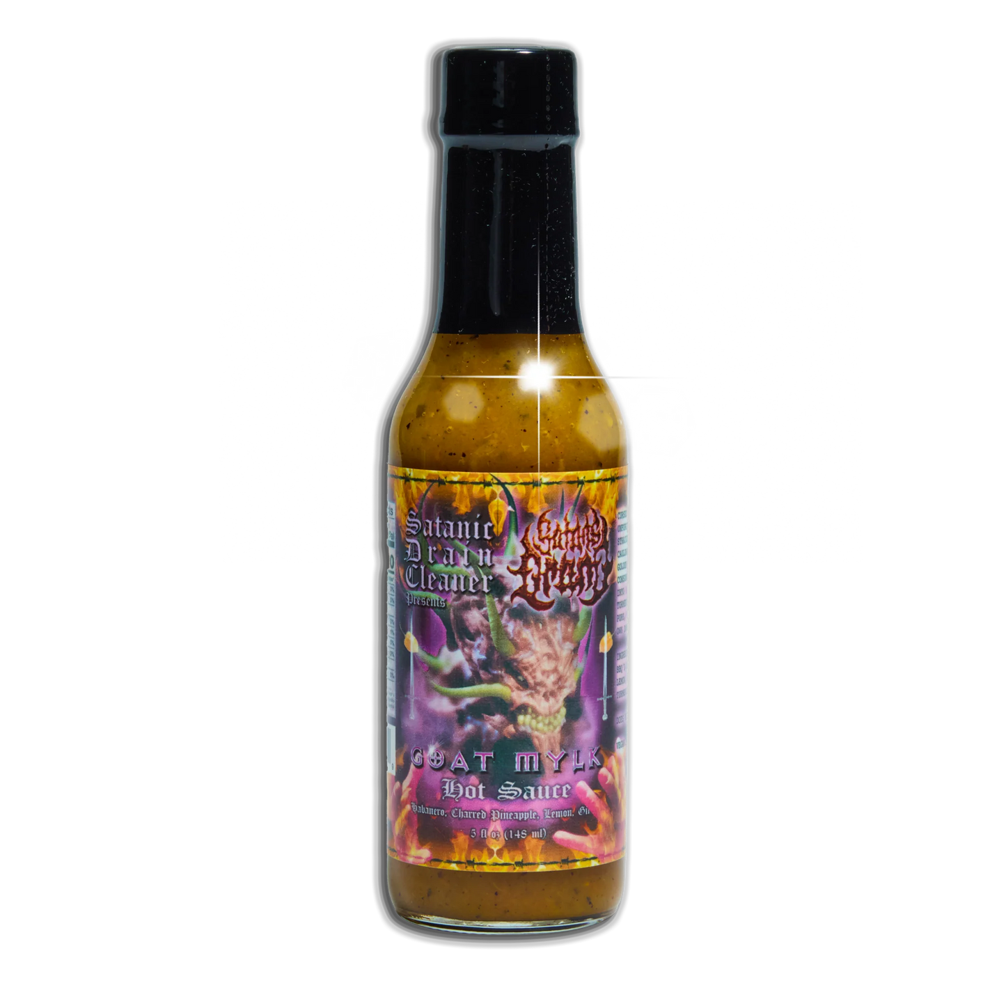 Satans Drano Hot sauce: Goat Mylk