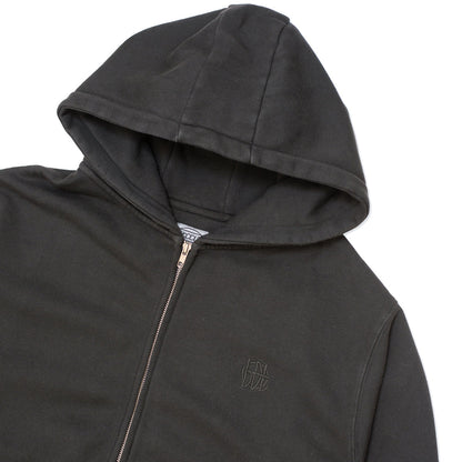 Hoddle HDL Monogram Zip Hood Black