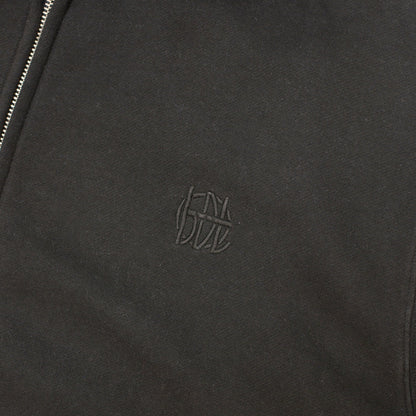 Hoddle HDL Monogram Zip Hood Black