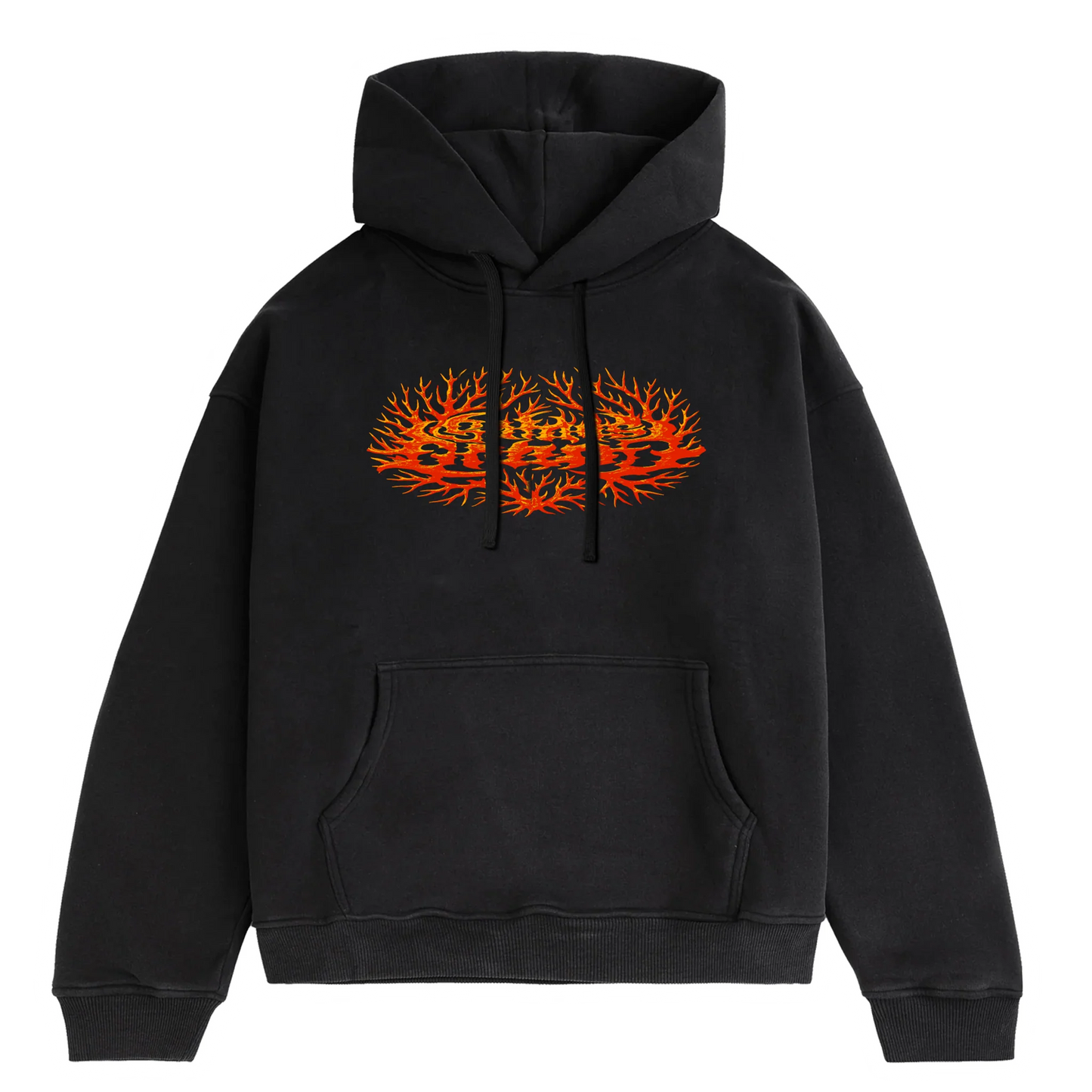 Satans Drano Coral Logo Hoodie Black