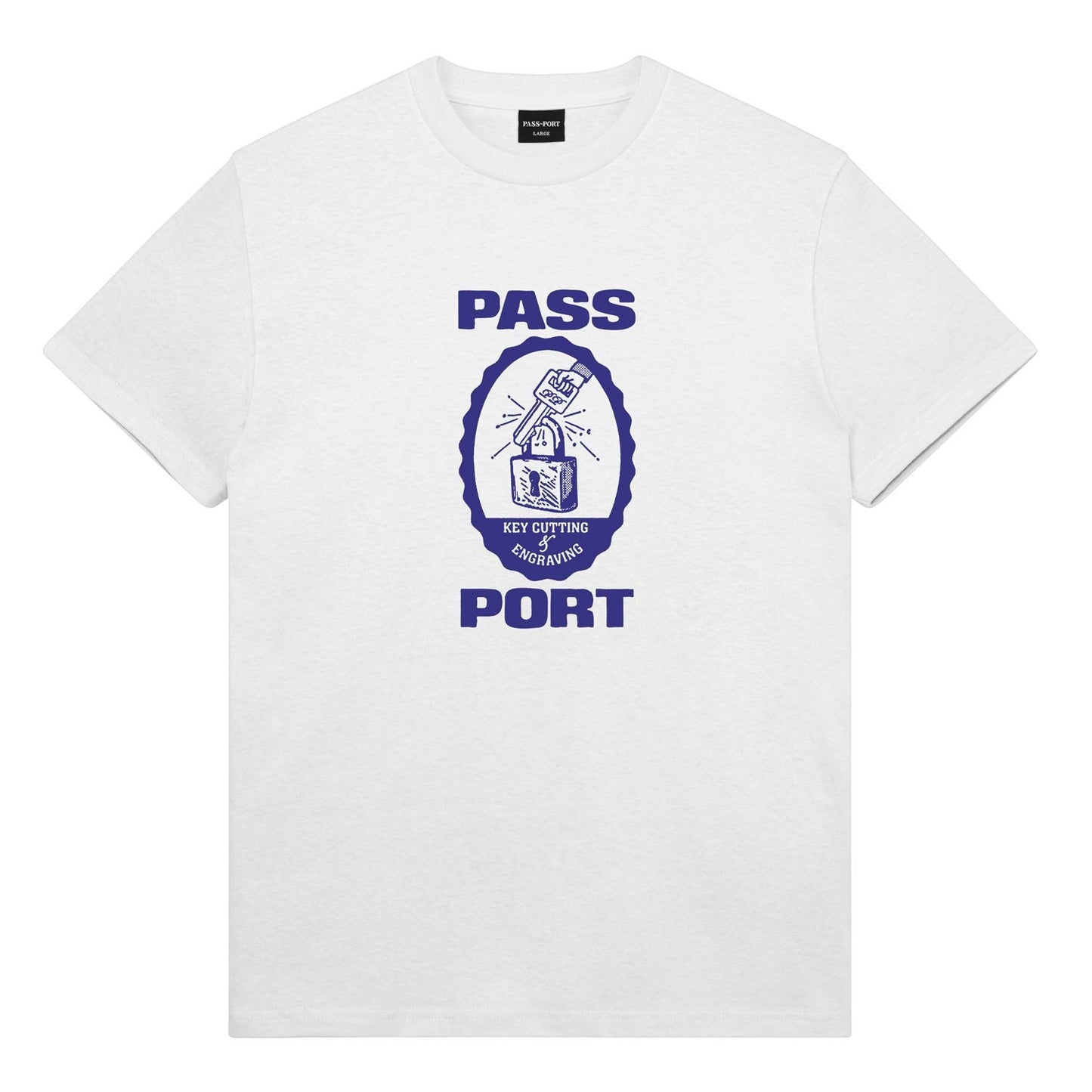 Pass-Port Hercu~locks Tee White