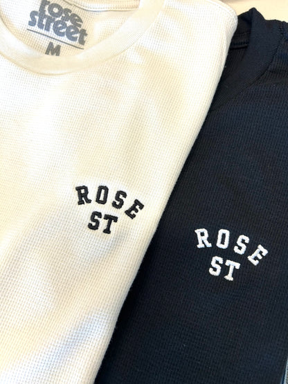 Rose Street Arc Logo Thermal Long Sleeve: Black