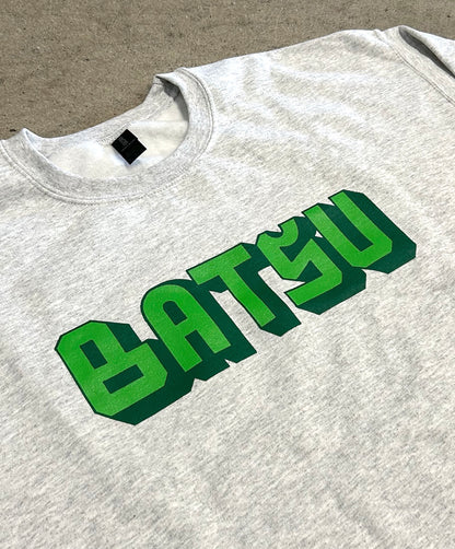 Batsu Curved Logo Crew Ash Gray