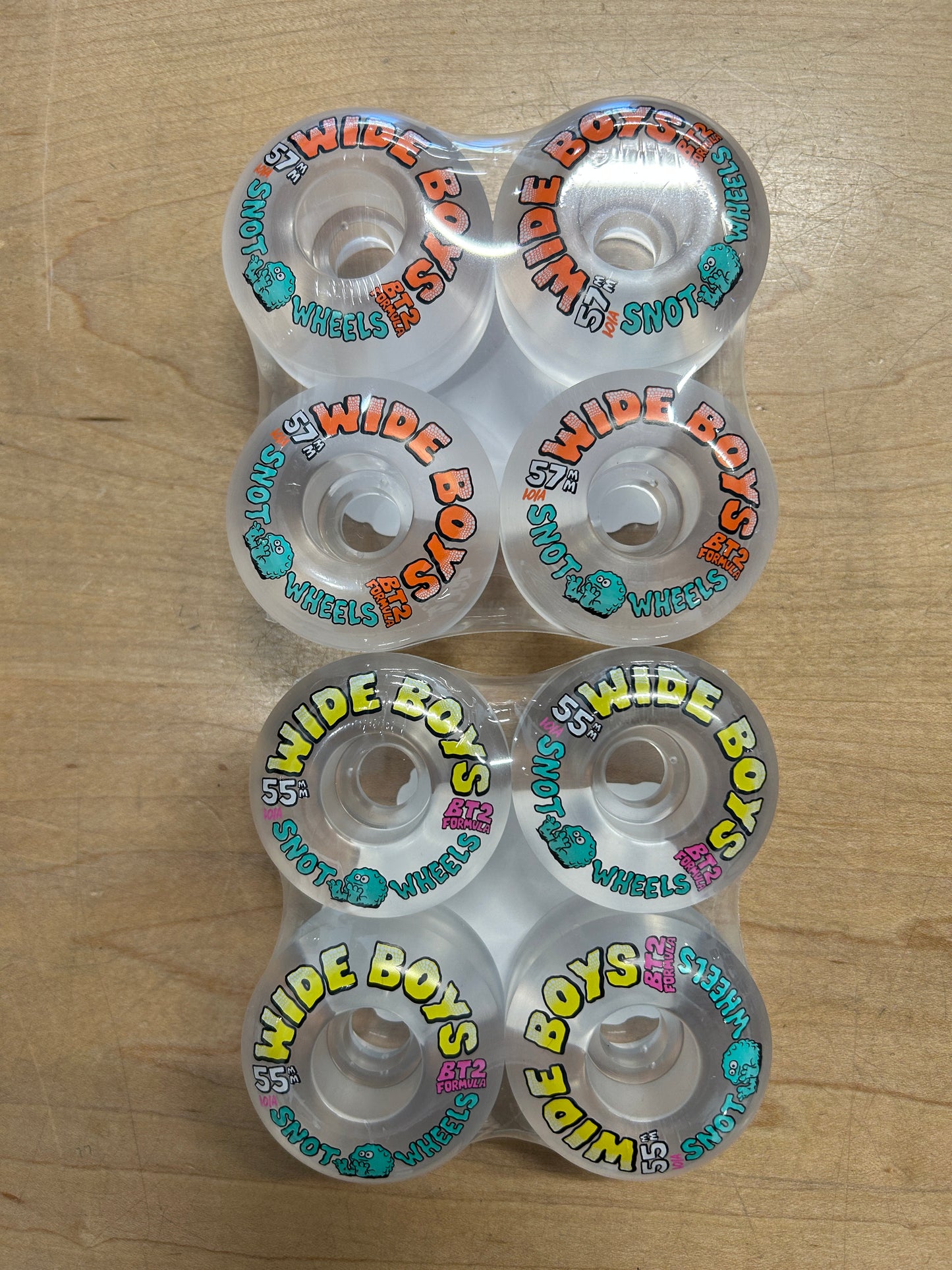 Snot Wheels Wide Boys 101A Clear Assorted Sizes