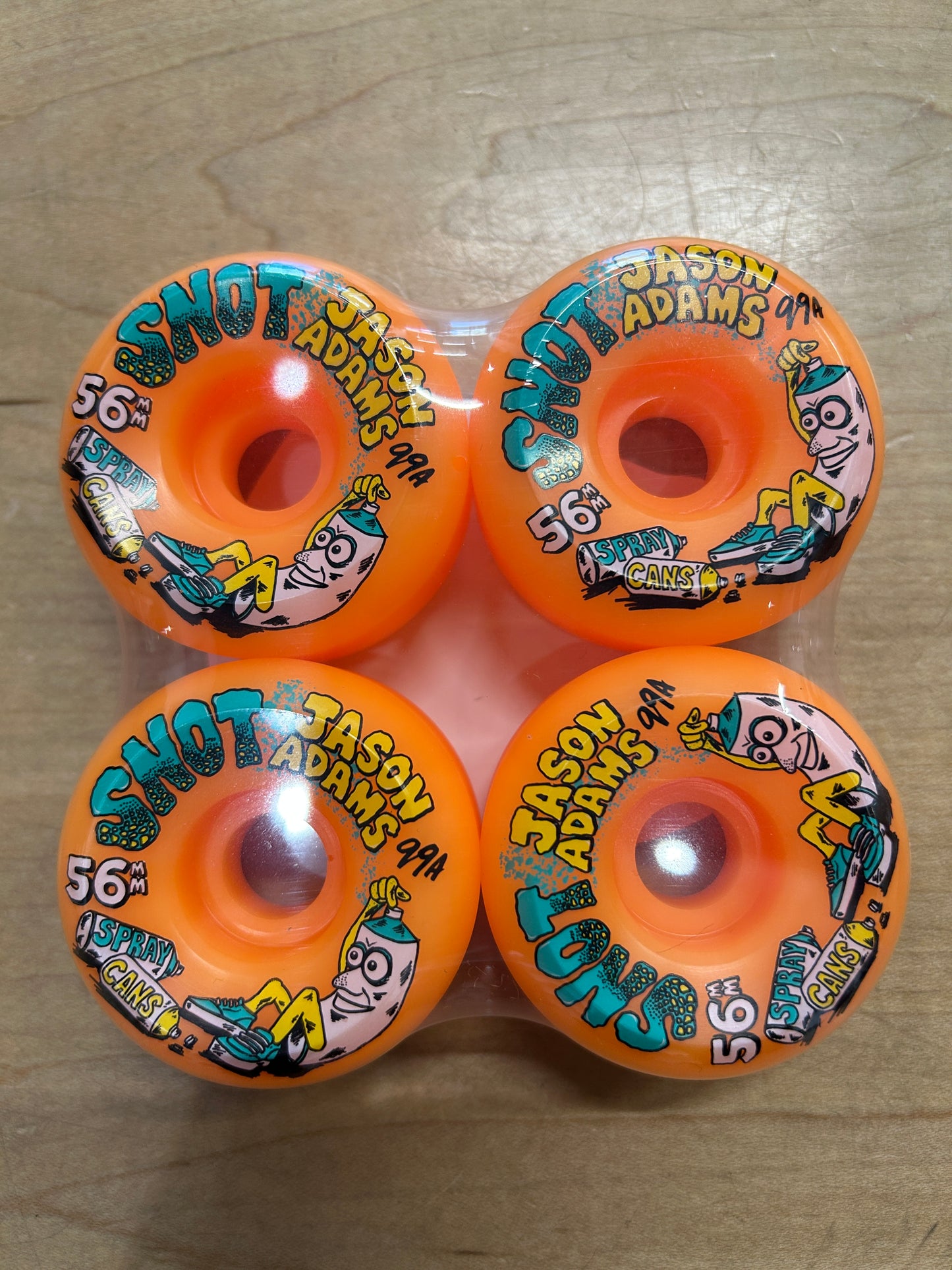 Snot Wheels Adams 56MM 99A Orange
