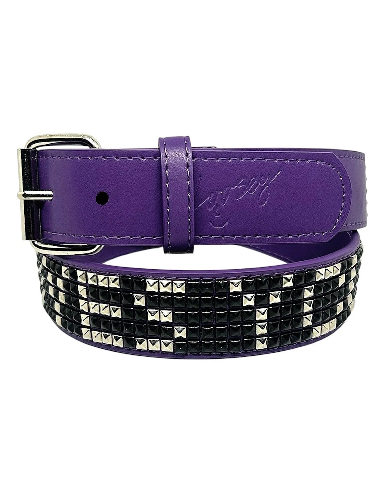Loosey Loves You Studs Belt Purple