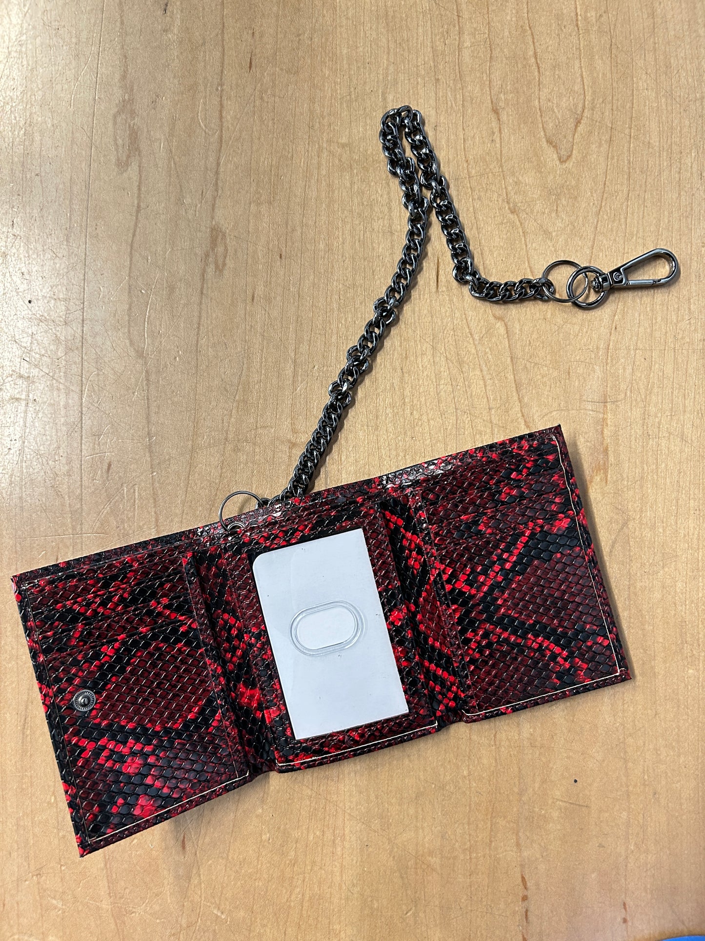 Loosey Snake Skin Chain Wallet