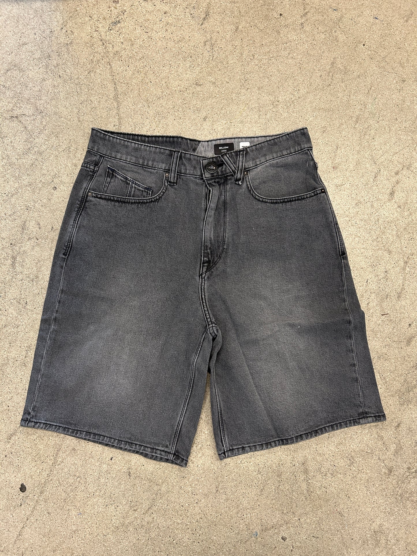 Volcom Billow Denim Shorts Concrete