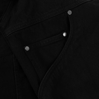 Dime Hooded Denim Jacket Black