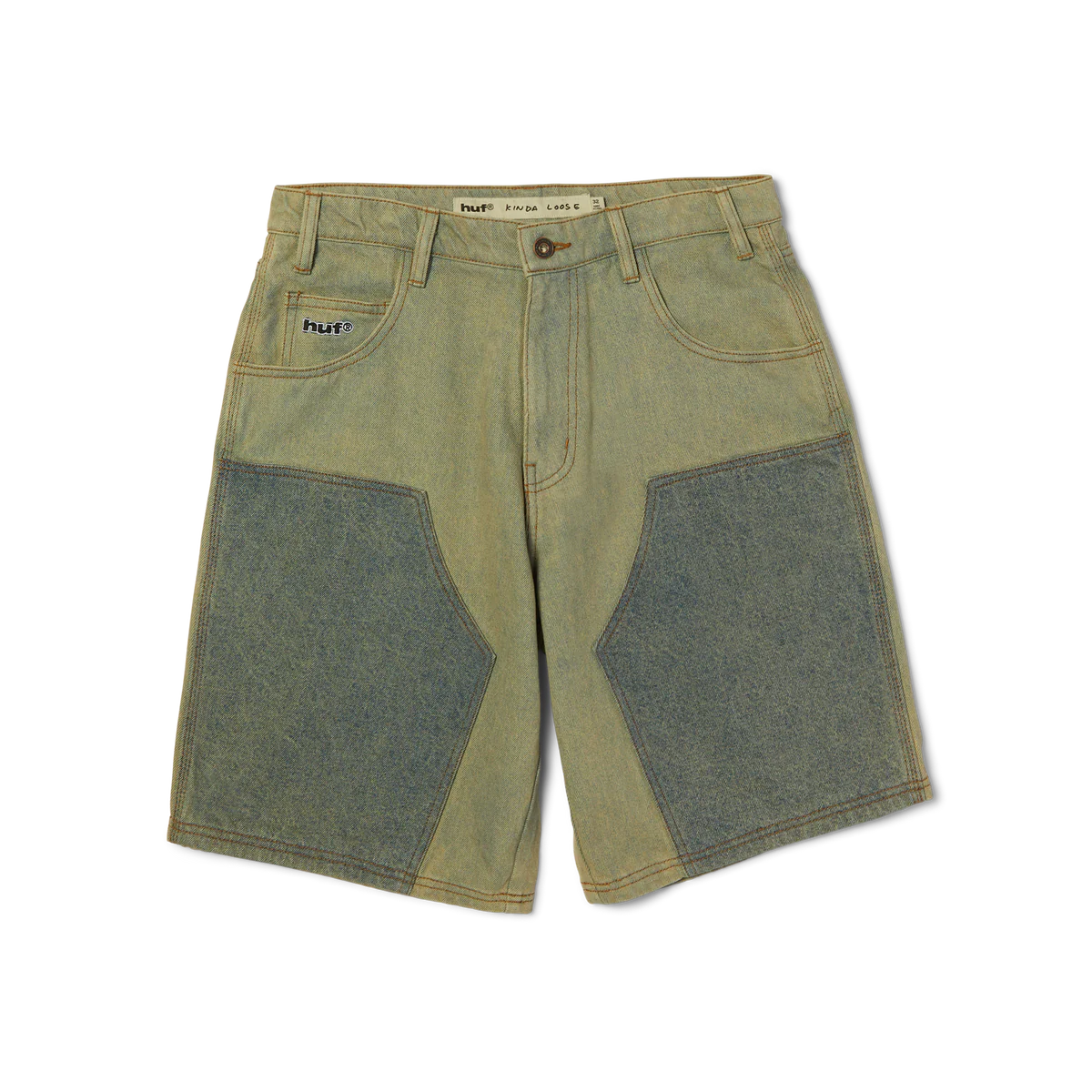 Huf Kinda Loose Double Knee Short Light Indigo