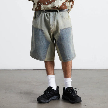 Huf Kinda Loose Double Knee Short Light Indigo