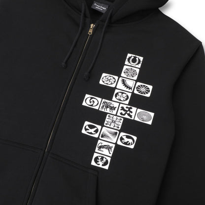Pass-Port Kollaasi Zip Hoodie Black