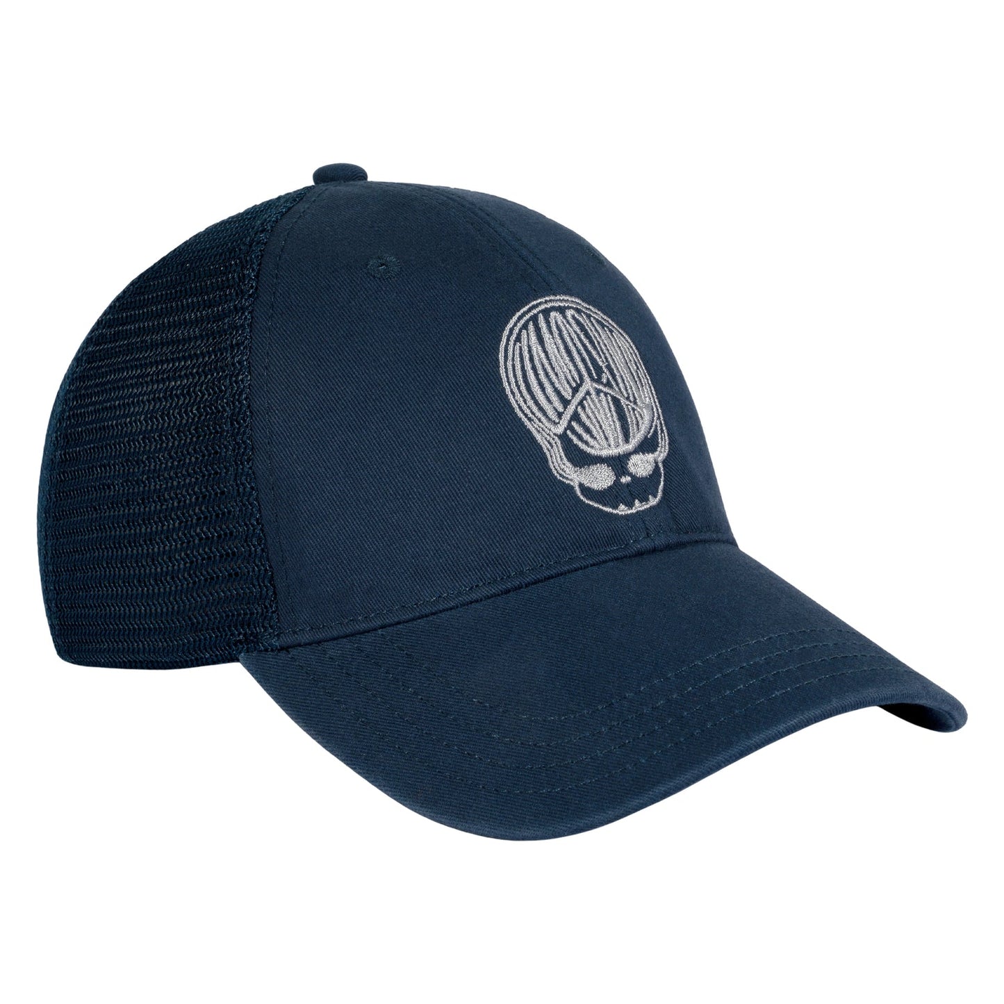 Limosine Peace Head Hat: Navy/Silver