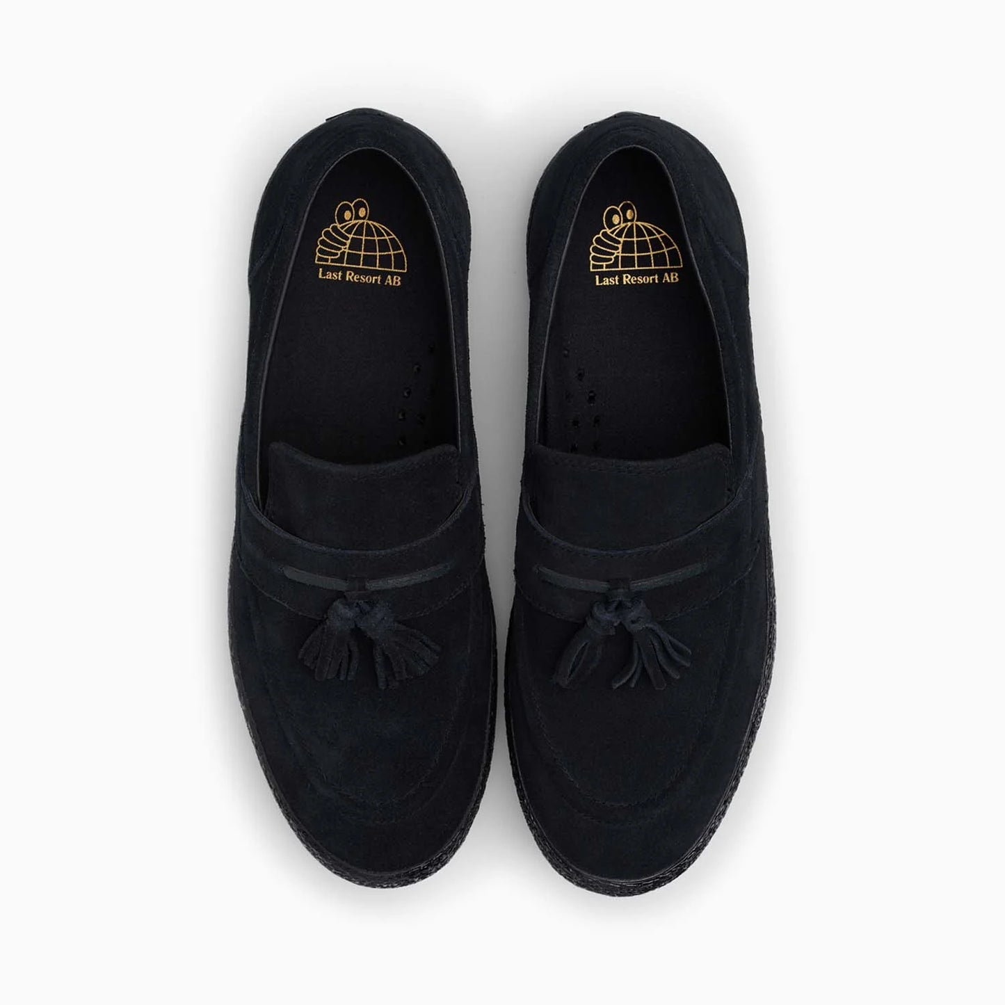 Last Resort VM005 Loafer Suede: Black/Black/Black Stitch