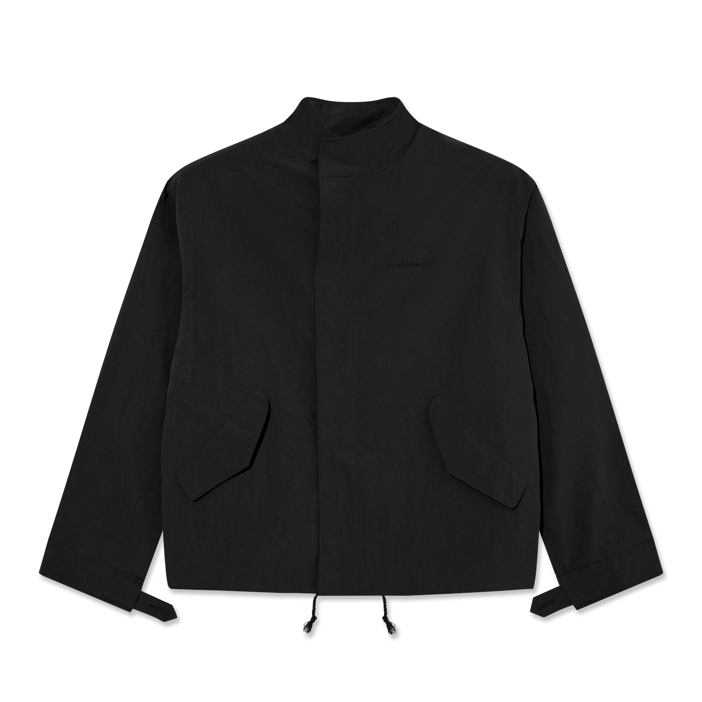 Last Resort Cropped Parka Black