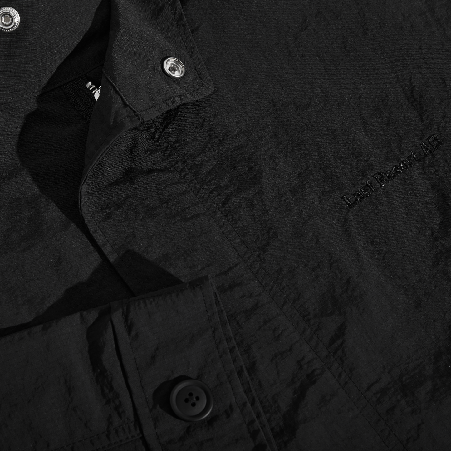 Last Resort Cropped Parka Black