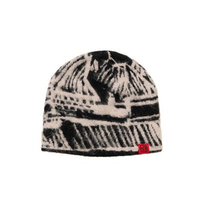 Hoddle Mohair Landscape Beanie Black