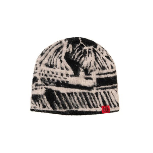 Hoddle Mohair Landscape Beanie Black