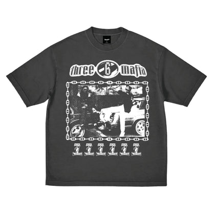 Huf X Three 6 Mafia Most Known UnKnown Tee Black
