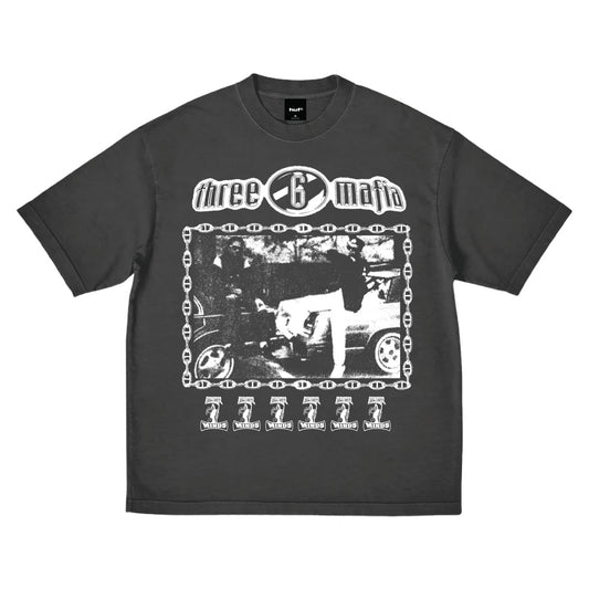 Huf X Three 6 Mafia Most Known UnKnown Tee Black