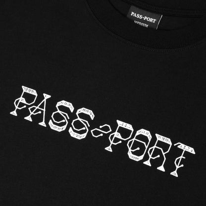 Pass-Port Needlework Tee Black