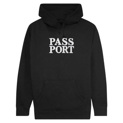 Pass-Port Official Stacked Hoodie Black