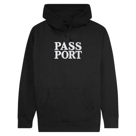 Pass-Port Official Stacked Hoodie Black