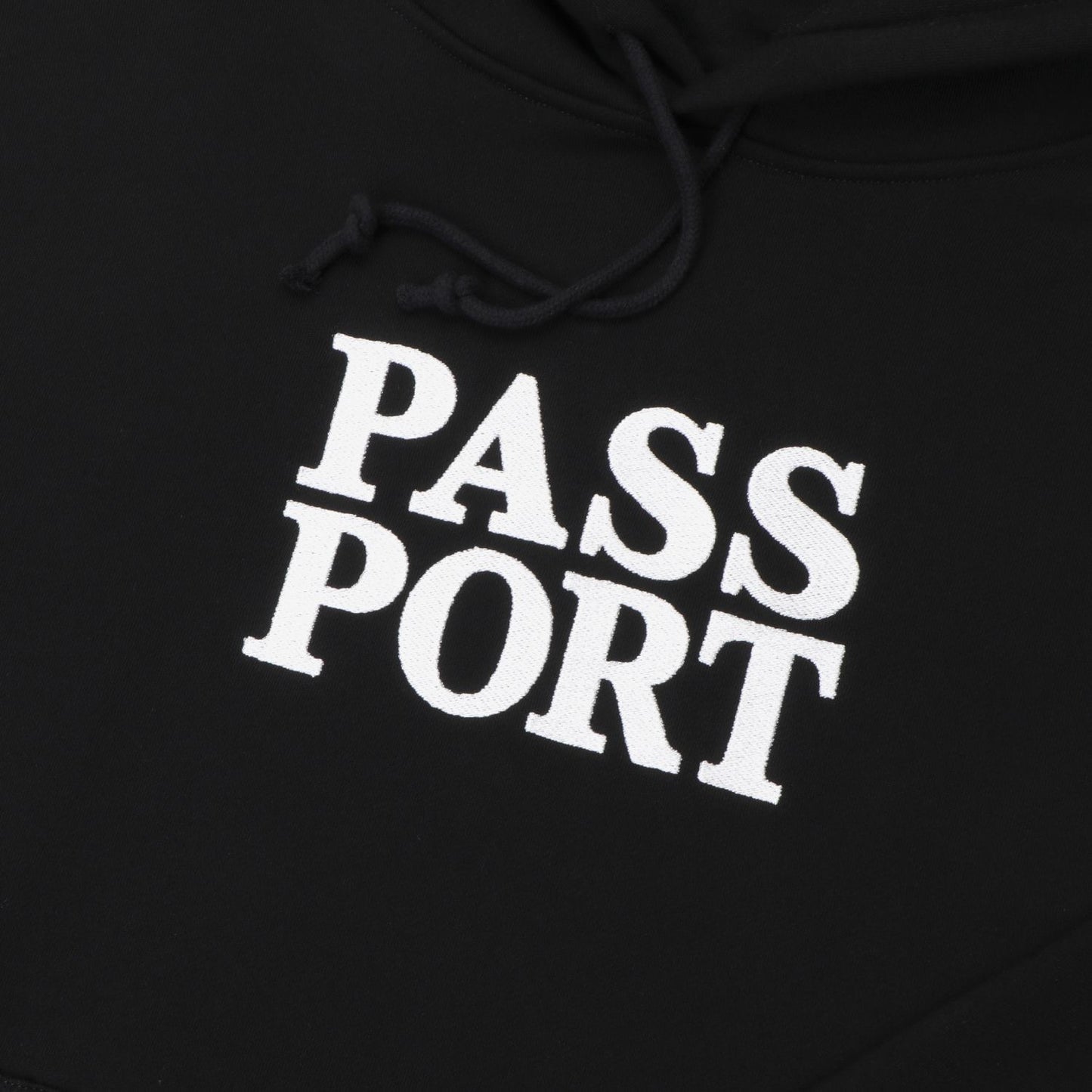Pass-Port Official Stacked Hoodie Black