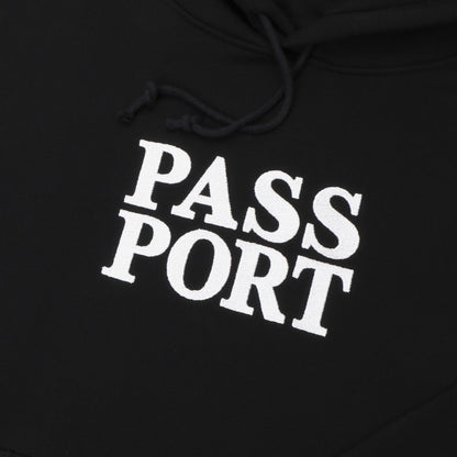 Pass-Port Official Stacked Hoodie Black