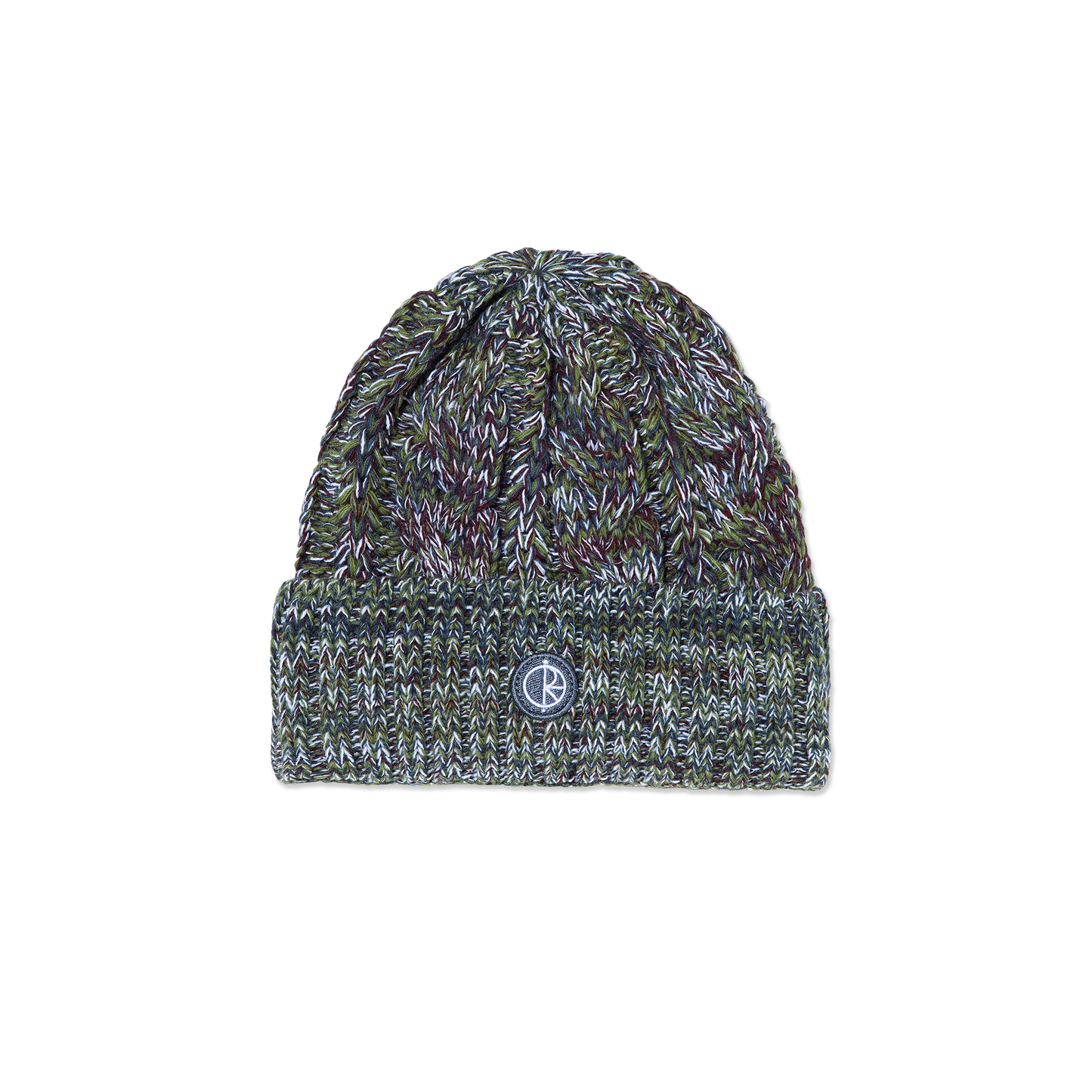 Polar Braid Beanie: Green