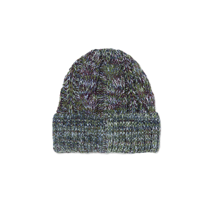 Polar Braid Beanie: Green