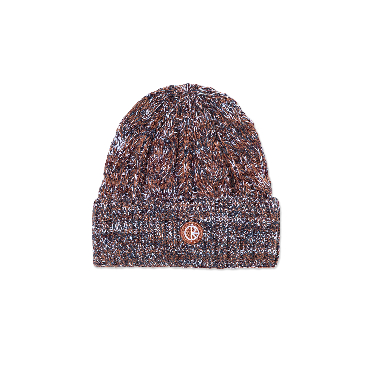 Polar Braid Beanie: Rust