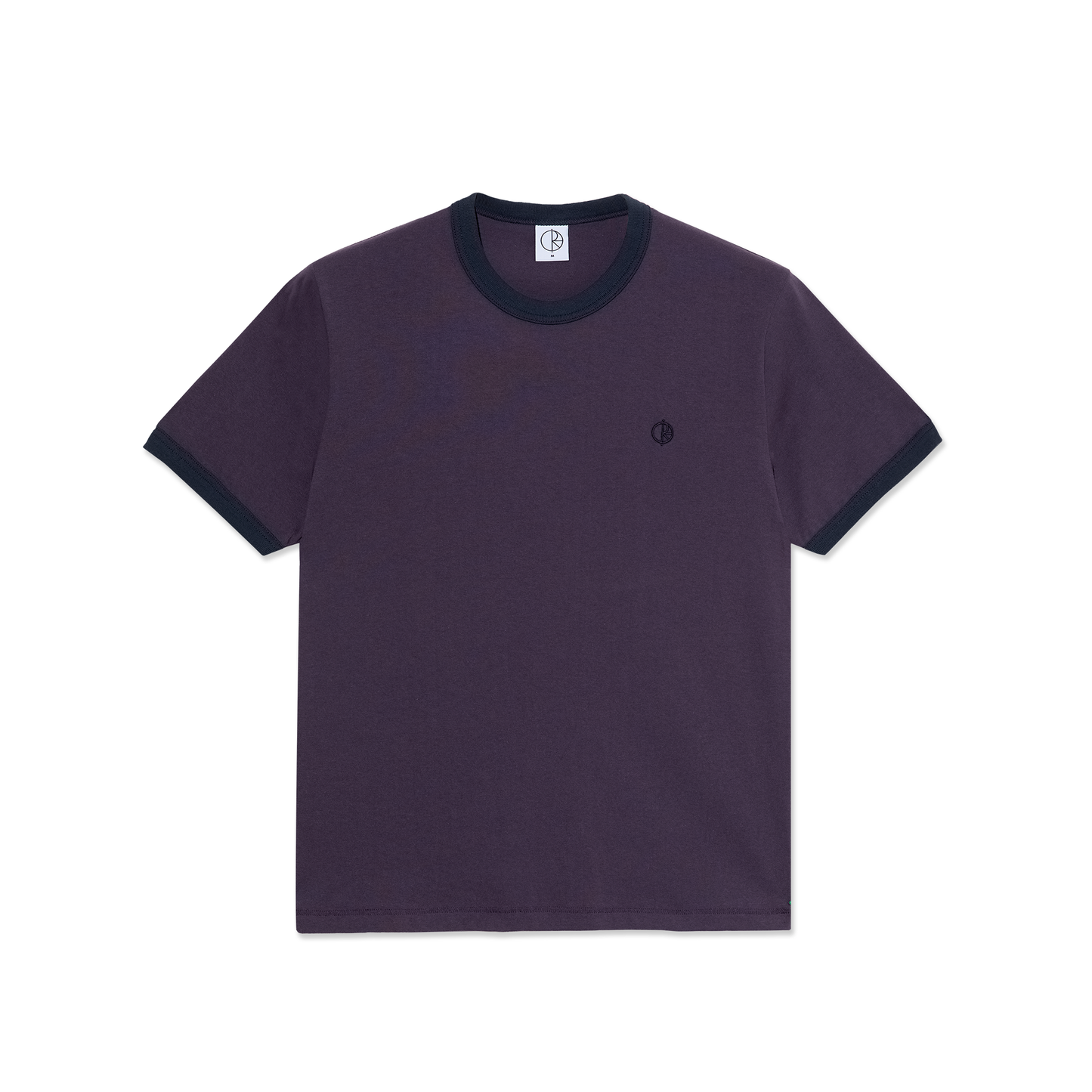 Polar Ringer Tee: Dark Violet/Navy