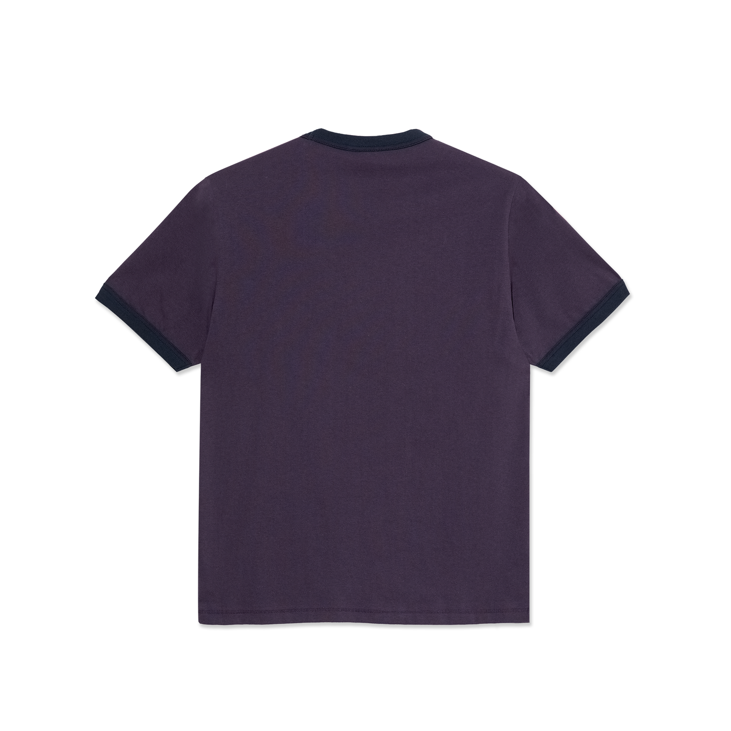Polar Ringer Tee: Dark Violet/Navy