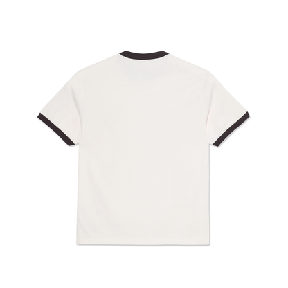 Polar Ringer Tee: Ivory/Chocolate