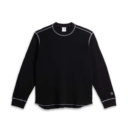 Polar Dylan LS Thermal Tee: Black/White