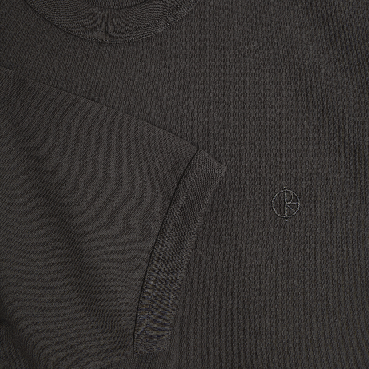 Polar Ringer Tee: Dirty Black