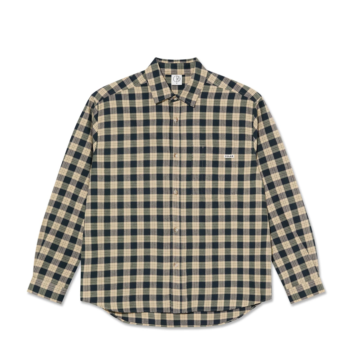 Polar Mitchell LS Shirt: Teal/Butter