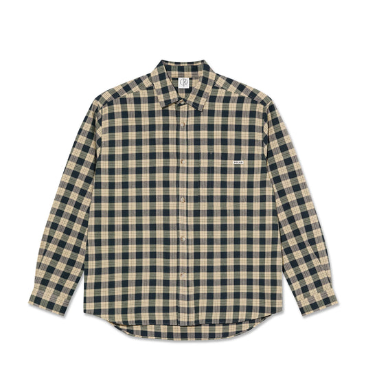 Polar Mitchell LS Shirt: Teal/Butter