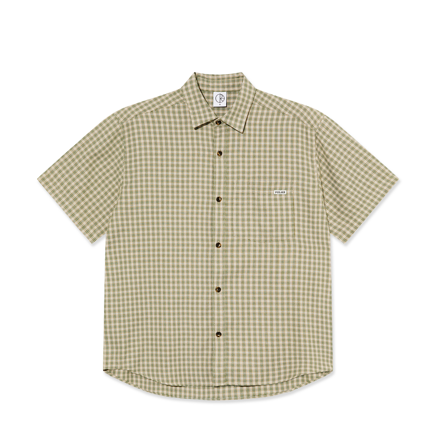 Polar Mitchell Shirt: Beige/Green