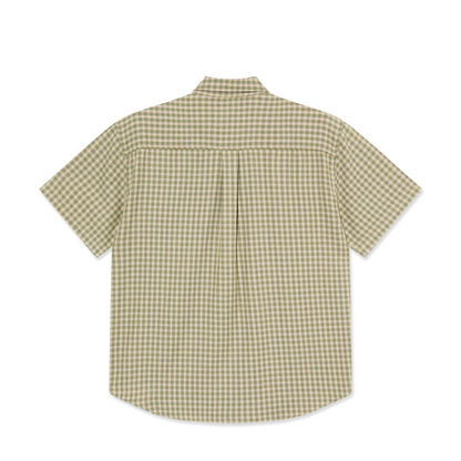 Polar Mitchell Shirt: Beige/Green